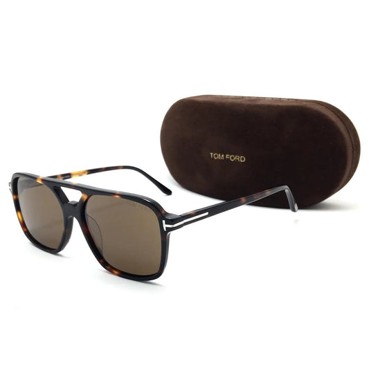توم فورد- oval sunglasses FT5585-B