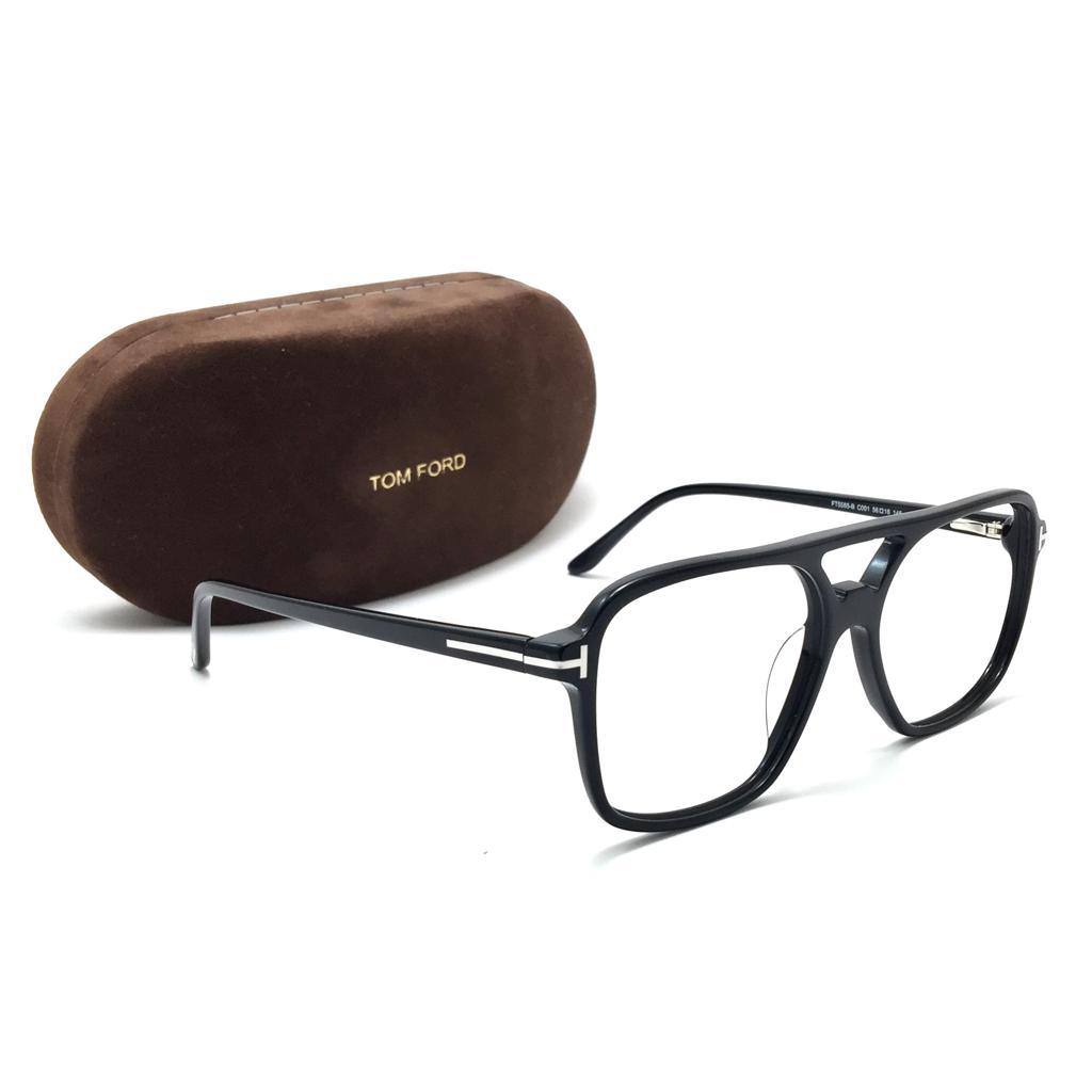 توم فورد- oval eyeglasses FT5585-B