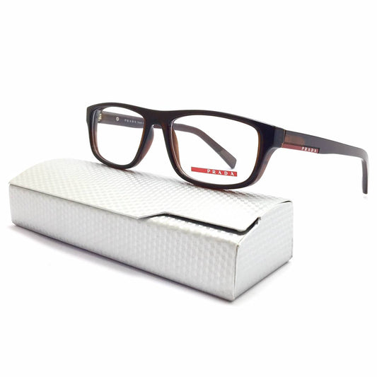 نظارة طبيه من برادا OPS06GV*بني لامع *