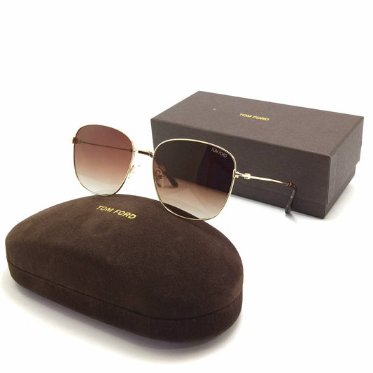 نظارة شمسية من توم فورد TF0759-K* ذهبي  *