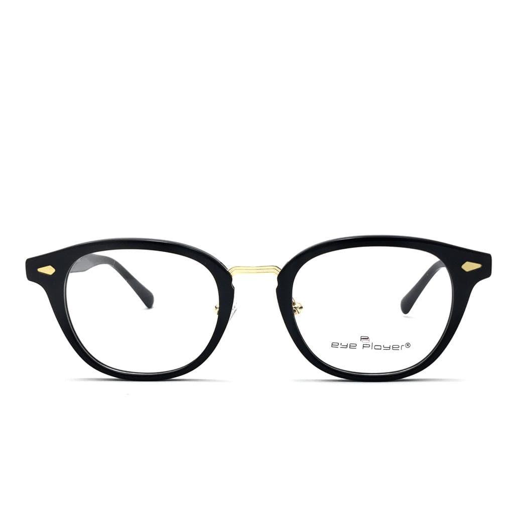 Eye player-round women eyeglasses BLK\G15